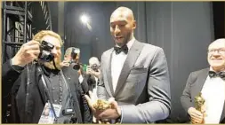  ?? Al Seib Los Angeles Times ?? KOBE BRYANT’S turbulent history didn’t come up backstage after his win.