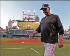  ?? FILE PHOTO ?? Cleveland Indians manager Terry Francona during the Indians workout before Game 1 of the ALDS at Progressiv­e Field on Wednesday, October 05, 2016.