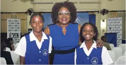  ??  ?? Geneve Barnett-Fraser, customer service and logistics manager, IGL Ltd, and her daughters Leah Barnett-Fraser (left) and PetaGaye Barnett-Fraser.