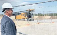  ?? TOWN OF AJAX ?? Ajax Mayor Shaun Collier at the site where an Amazon fulfilment centre will be located. Such facilities are expected to be among the top prospects for investment after COVID-19.
