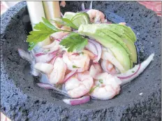  ?? PHOTO BY SANDRA NOWLAN ?? Shrimp Ceviche at Panama Jack.