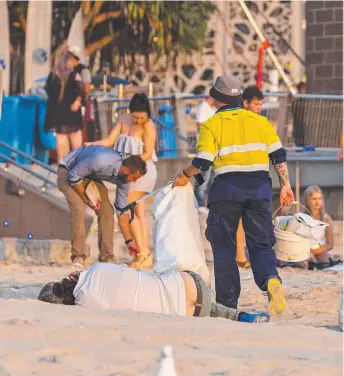  ?? ?? Surfers Paradise is a good, old-fashioned bomb site. Picture: Jerad Williams