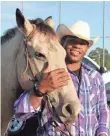  ?? WILL CARAFELLO, AP ?? Yoenis Cespedes arrived on a horse Tuesday.