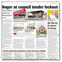  ??  ?? BUY LOCAL: Gary Gardner slammed council’s procuremen­t policy in Saturday’s edition of The Chronicle.