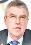  ??  ?? Thomas Bach...IOC President