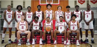  ?? PHOTO COURTESY OF PORTERVILL­E COLLEGE ?? The Portervill­e College men’s basketball team won the program’s first state playoff game in 23 years on Wednesday.