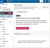  ??  ?? D ▲ WordPress.com vous donne des conseils chaque fois que vous cliquez sur un lien. Sur cet exemple, WordPress.com vous indique comment choisir un bon titre.