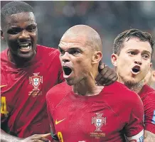  ?? EP ?? Pepe celebra uno de los goles marcados ante Suiza.