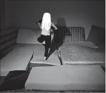  ??  ?? Architectu­ral: the mattresses in The Violin Player (1988) evoke minimalist sculpture