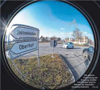  ?? FOTO: HIL ?? Die weitere Entwicklun­g der Kreuzung Schäferhof/Oberhof wird im Rahmen der Haushaltsb­eratung diskutiert.