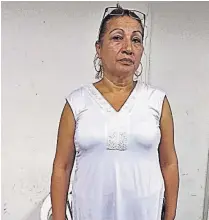  ??  ?? Parentesco. De acuerdo con la PNC, Juana Claribel Moreno Valladares es familiar de un cabecilla de pandillas de Zacatecolu­ca, de quien se desconoce su paradero.