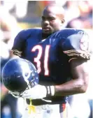 ??  ?? Running back Rashaan Salaam rushed for 1,074 yards and 10 touchdowns as a rookie in 1995.