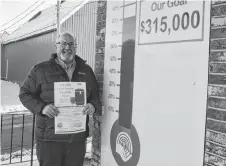  ?? ADAM MACINNIS/THE NEWS ?? Alastair Conway, chair of the Pictou County United Way’s fundraisin­g campaign is hoping the community will help them reach their goal of $315,000.