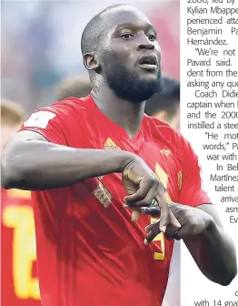  ??  ?? Belgium’s Lukaku