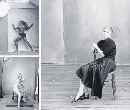  ?? Annie leibovitz ?? La tenista Serena Williams, la comediante Amy Schumer y la bloguera Tavi Gevinson