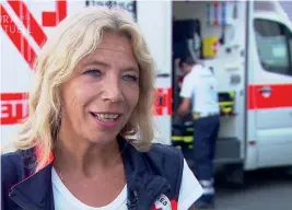  ?? (©SWR) ?? Lisa Federle, Notärztin und Präsidenti­n des Tübinger Deutschen Roten Kreuzes.