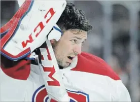  ?? ASSOCIATED PRESS FILE PHOTO ?? Montreal Canadiens goaltender Carey Price is sidelined with a concussion.