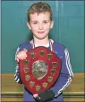  ??  ?? Player of the tournament in the P5 and under section was James Muir of Rockfield Rockets.