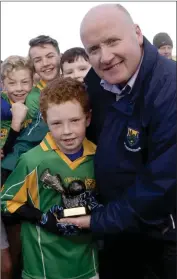  ??  ?? Man of the match Pat Keogh with Pat Dunne.