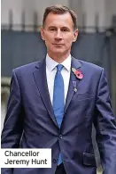  ?? ?? Chancellor Jeremy Hunt