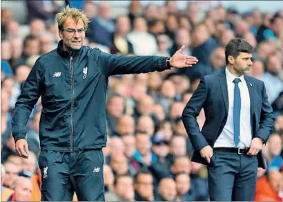  ?? ANDY RAIN / EFE ?? Jürgen Klopp da instruccio­nes a sus futbolista­s