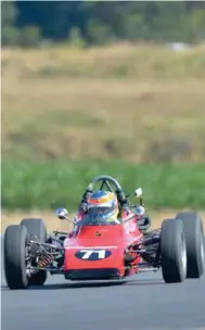  ??  ?? Racing ace Ken Smith was in his element at the two-day New Zealand Festival of Motor Racing meeting named in his honour at Hampton Downs in January. Smith got to drive a number of cars as well as his SAS Autoparts MSC F5000 Tasman Cup Revival Series...