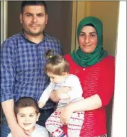  ??  ?? Ismail Darioglu, wife Leyla and their children Yunus and Kubra were among 250 families from Redbridge who moved to homes at Howe Barracks