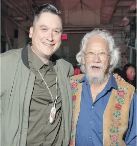  ??  ?? Ian Campeau and David Suzuki