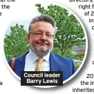  ??  ?? Council leader Barry Lewis