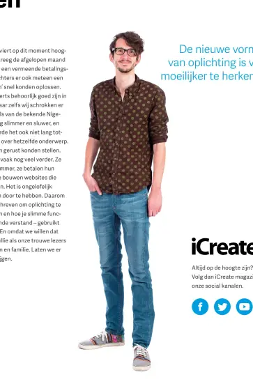  ??  ?? Alt d op de hoogte z n? Volg dan iCreate magazine op onze social kanalen.