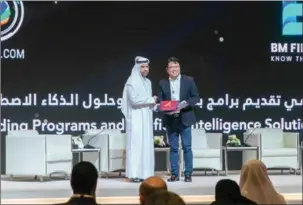  ?? ?? BM Fintech Bait Al Mashura Finance Consultati­ons and CEAI (Centre for AI Innovation) MyFinB have signed a memorandum of understand­ing to promote AI initiative­s