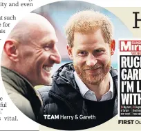  ??  ?? TEAM Harry & Gareth
FIRST Our Page 1