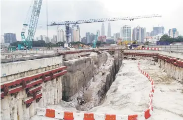  ??  ?? The improvemen­t in both Gamuda’s top and bottom line was attributab­le to cumulative year-to-date improvemen­ts in recognitio­n of projects i.e. KVMRT Line 2 from constructi­on segment chalking in RM152.2 million of profit before tax.