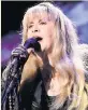  ??  ?? HOMAGE Stevie Nicks