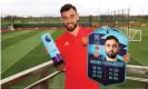  ??  ?? Bruno Fernandes with his award as the Premier League’s player of the month for February. Photograph: Alex Livesey/Getty Images for Premier League