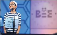  ?? Picture / AP ?? Vanya Shivashank­ar featured prominentl­y in the 2014 Spelling Bee and her older sister Kavya won on her fourth trip to the contest in 2009.