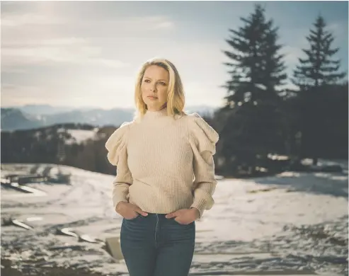  ?? CHAD KIRKLAND / THE WASHINGTON POST ?? Katherine Heigl maintains her balance by staying firmly rooted at home in Utah when she's not working.