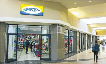  ??  ?? It’s business as usual at Pep Stores, part of the Steinhoff group whose collapse caused the drama this month.