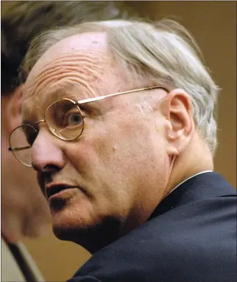  ?? HERALD STAFF FILE ?? FALLEN: Former Massachuse­tts Institute of Technology Professor John J. Donovan Sr., of Hamilton will serve just over two years in prison for forging documents he presented to the Registry of Deeds, supposedly prepared by his deceased son.
