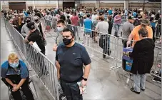  ?? MATTHEW BROWN/AP ?? Voters wait in line to cast their ballots on Election Day inside the MetraPark event center in Billings, Montana. National election polls were even worse than they were four years ago.