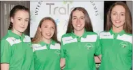  ??  ?? The Tralee ICG Basketball team Rachel Kilgallen, Aoife Dillane, Mary O’Connell and Rebecca Conway.