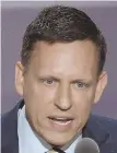  ??  ?? PETER THIEL