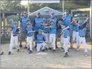  ??  ?? SUBMITTED PHOTO
The Harleysvil­le Travel 9U team clinched the first-place trophy on Sunday in Phoenixvil­le at the Connor McKenna Memorial Tournament. Pictured in the photo are: Head Coach Kevin O’Leary, Bench Coach Pat Luke, Pitching Coach John Ross, First Base Coach Tony DeLude. Players: Henry Bohmueller, Ryan Cole, Taylor DeLude, Theo Dmytryk, Hezekiah Guengerich, Ethan Heck, Donovan Huss, Benett Luke, Finn O’Leary, Christian Riggs, Daniel Ross, Jacob Senior.