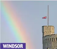  ?? ?? WINDSOR
Bows of burning colour: Buckingham Palace, Windsor Castle, and two views of Westminste­r, right and bottom right