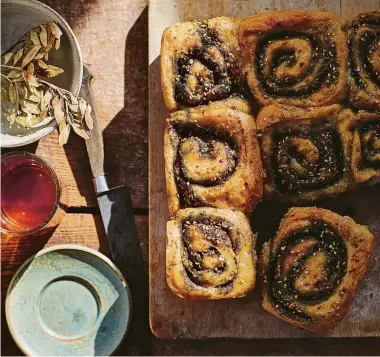  ?? ?? Little za'atar buns from Nistisima by Georgina Hayden (Bloomsbury, £26). Images: PA Photo/Kristin Perers