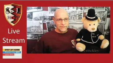  ??  ?? Paul Gardner, of Hinckley District Past and Present, has been doing live online videos.