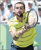  ?? FOTO: AP ?? Cilic, en el Croacia-Kazajistán