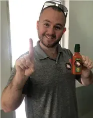  ??  ?? KATA Fiji Bongo Chilli Sauce general manager Scott Wade