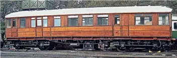  ?? ?? Great Northern Invalid saloon No. 3807 will be returning to the Moorsline soon following work at Barrow Hill. It is pictured following a revarnish in 2017, two years before it was withdrawn. LNERCA