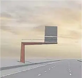  ?? ?? National Highways unveiled a winning design to create the ‘gantry of the future’ for motorways and major A-roads.